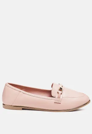 Blush Casual Bling Line Loafers