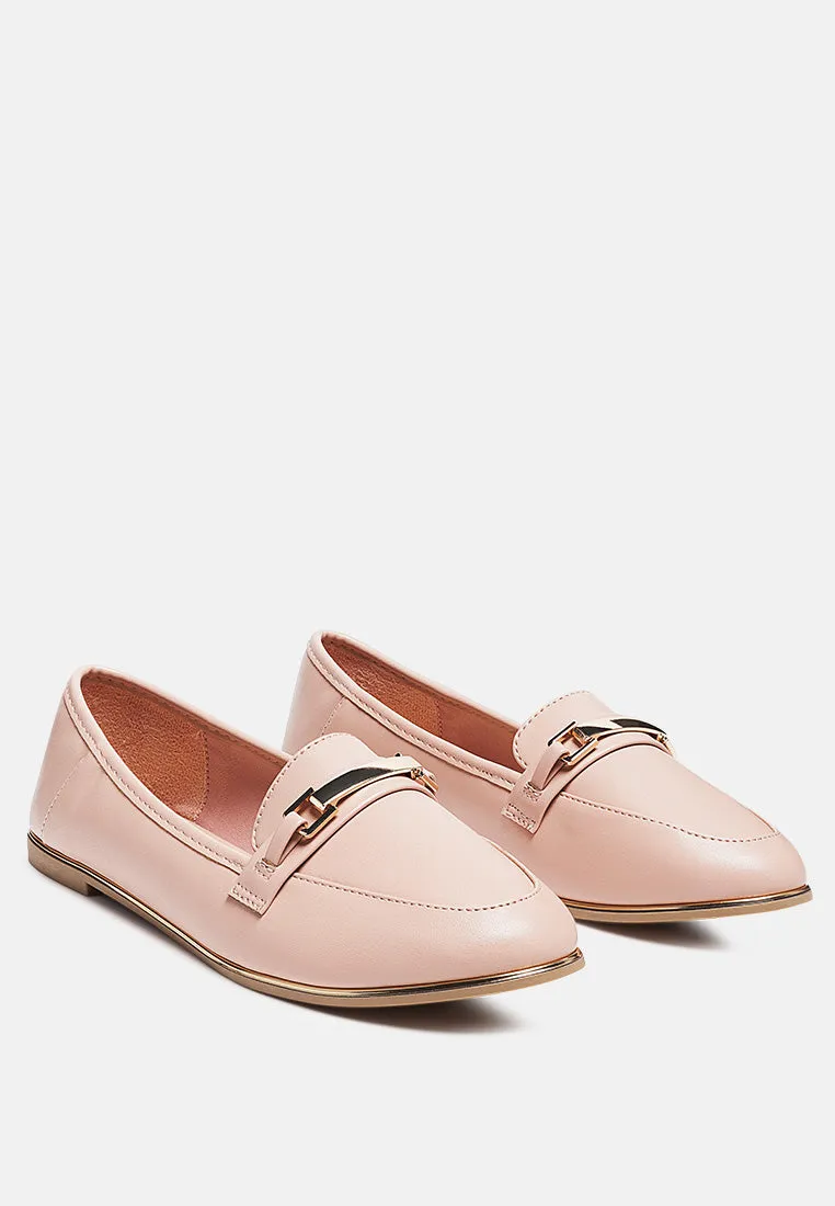 Blush Casual Bling Line Loafers