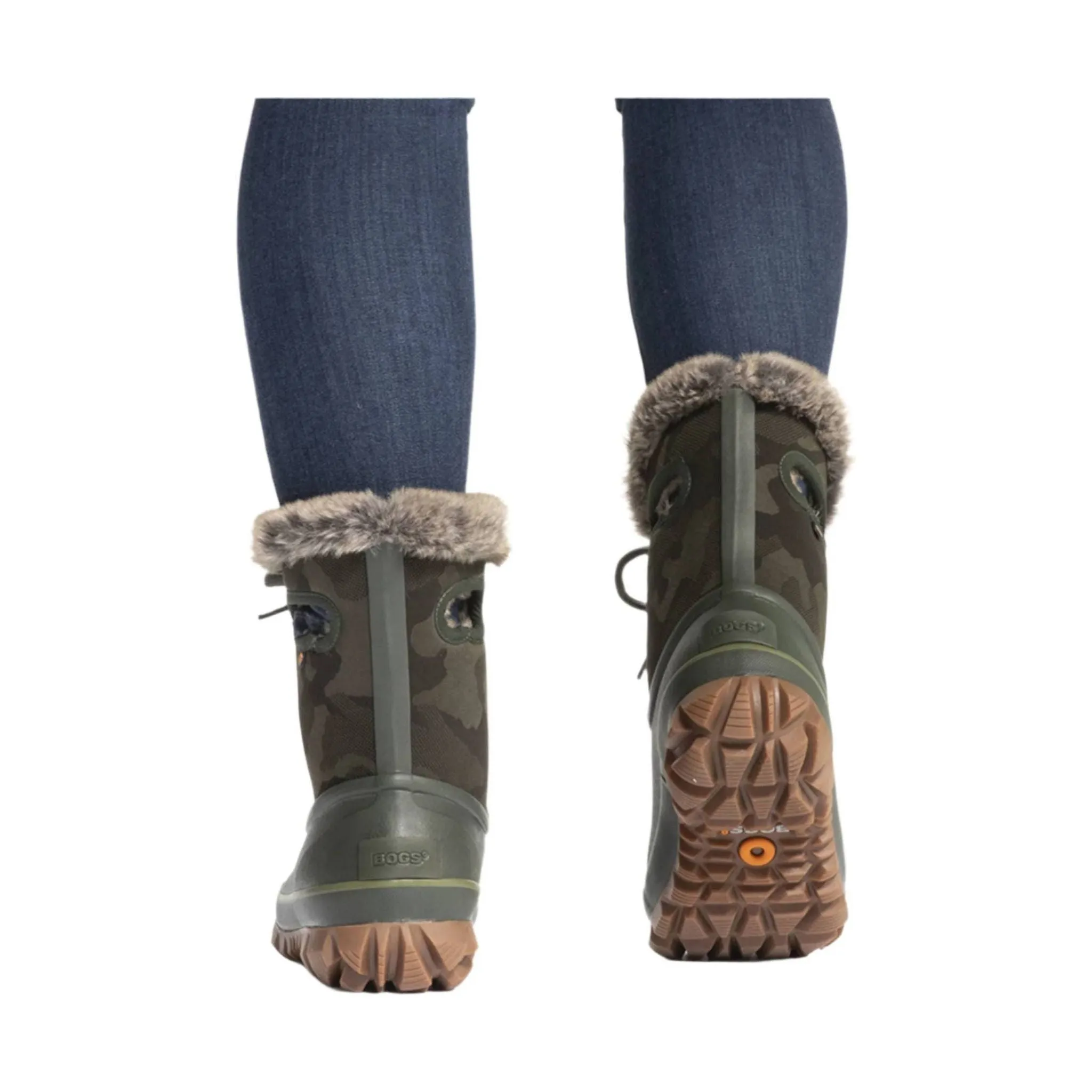 Bogs Women's Arcata Tonal Camo Waterproof Winter Boots - Dark Green