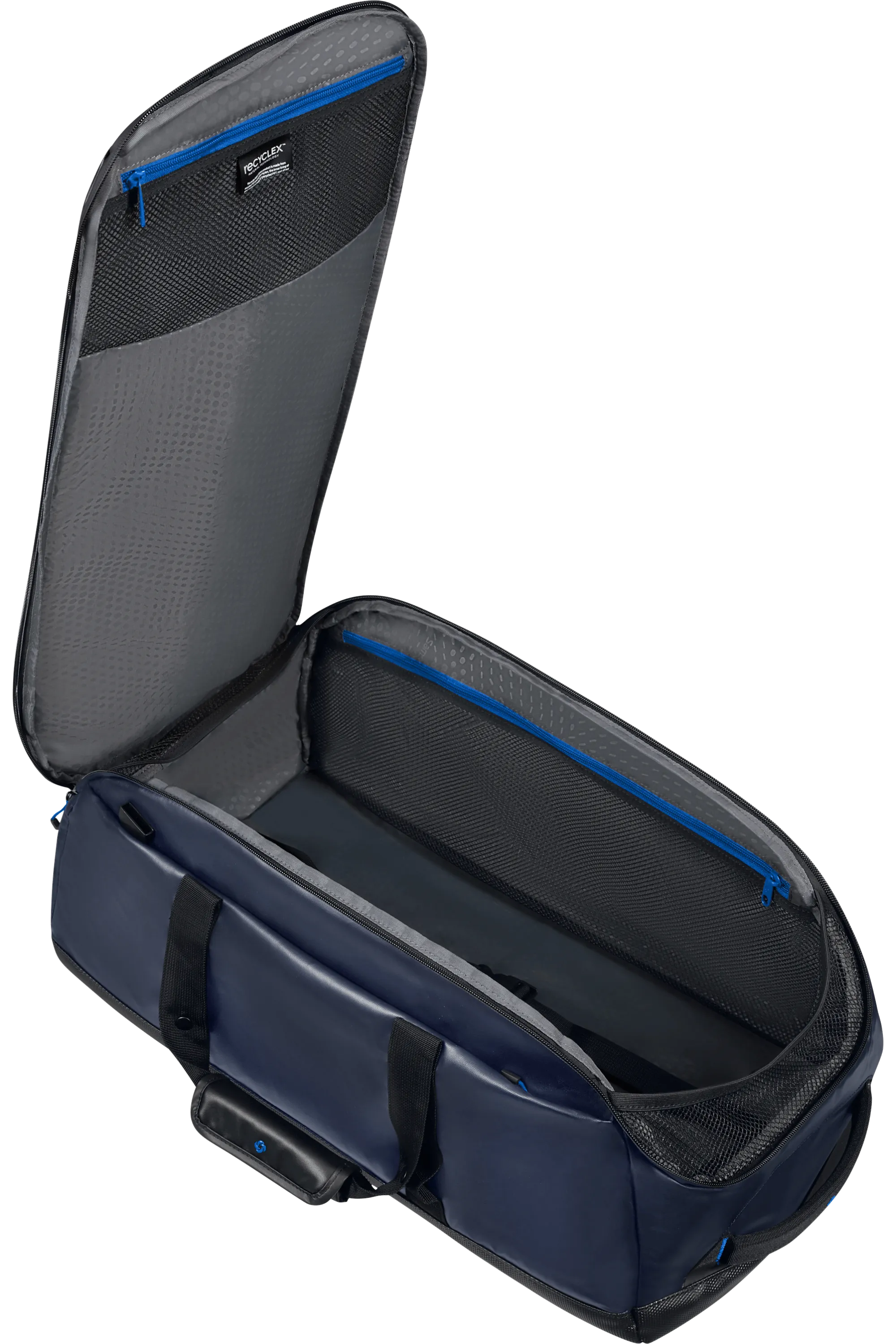Borsone da Viaggio Piccolo Samsonite Ecodiver in Tessuto Riciclato Blue Nights