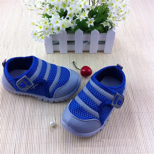 Boys Girls Shoes Blue Pink Color For Kids, Breathable Running Children Sneakers Air Mesh Casual Kids Shoes For Boys Girls