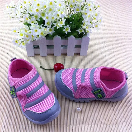 Boys Girls Shoes Blue Pink Color For Kids, Breathable Running Children Sneakers Air Mesh Casual Kids Shoes For Boys Girls
