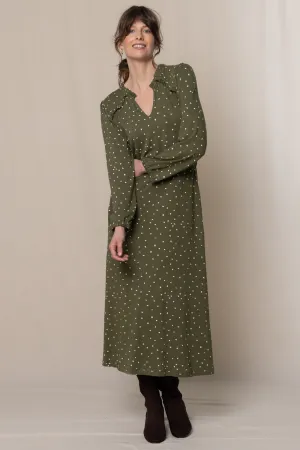Braidstone Polka Dot Midi Dress