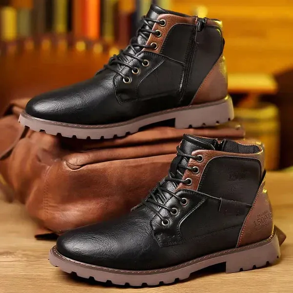 Brody  | Lace-up Boots in Durable Leather