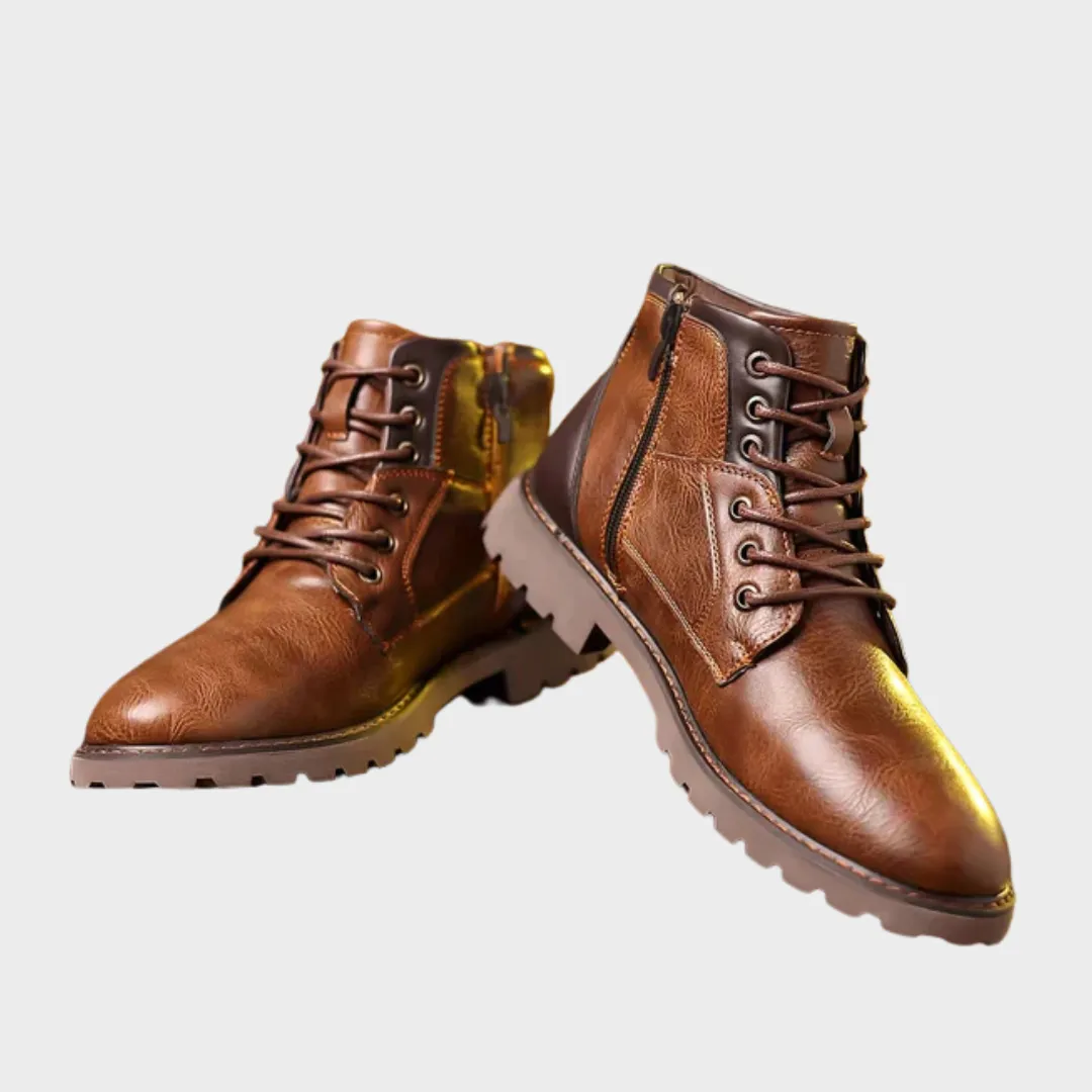 Brody  | Lace-up Boots in Durable Leather