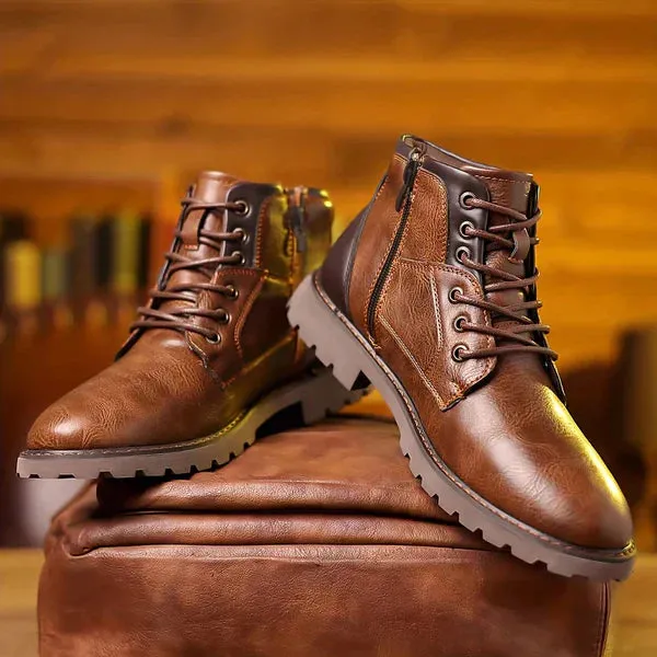 Brody  | Lace-up Boots in Durable Leather