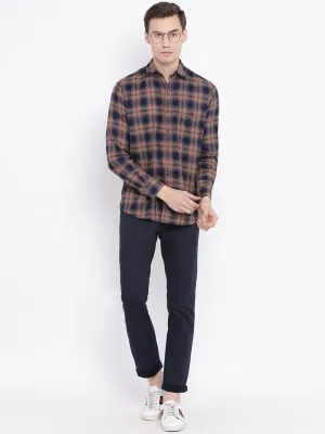 Brown Checked Shirt