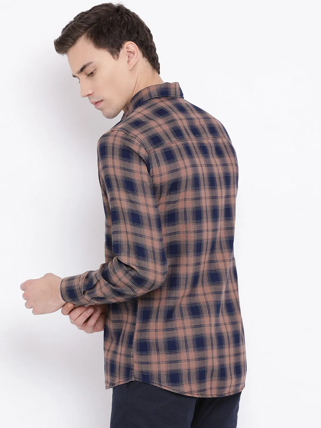 Brown Checked Shirt
