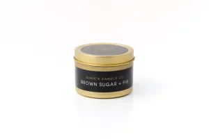 Brown Sugar   Fig 100% Pure Soy Travel Size Candle