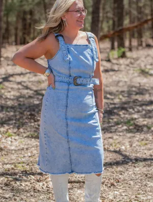 Buckle Blue Dress