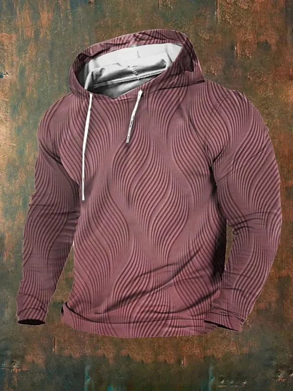 🔥Buy 3 Get 10% Off🔥Men's Casual Retro Textured Print Hoodie