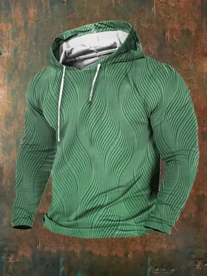 🔥Buy 3 Get 10% Off🔥Men's Casual Retro Textured Print Hoodie