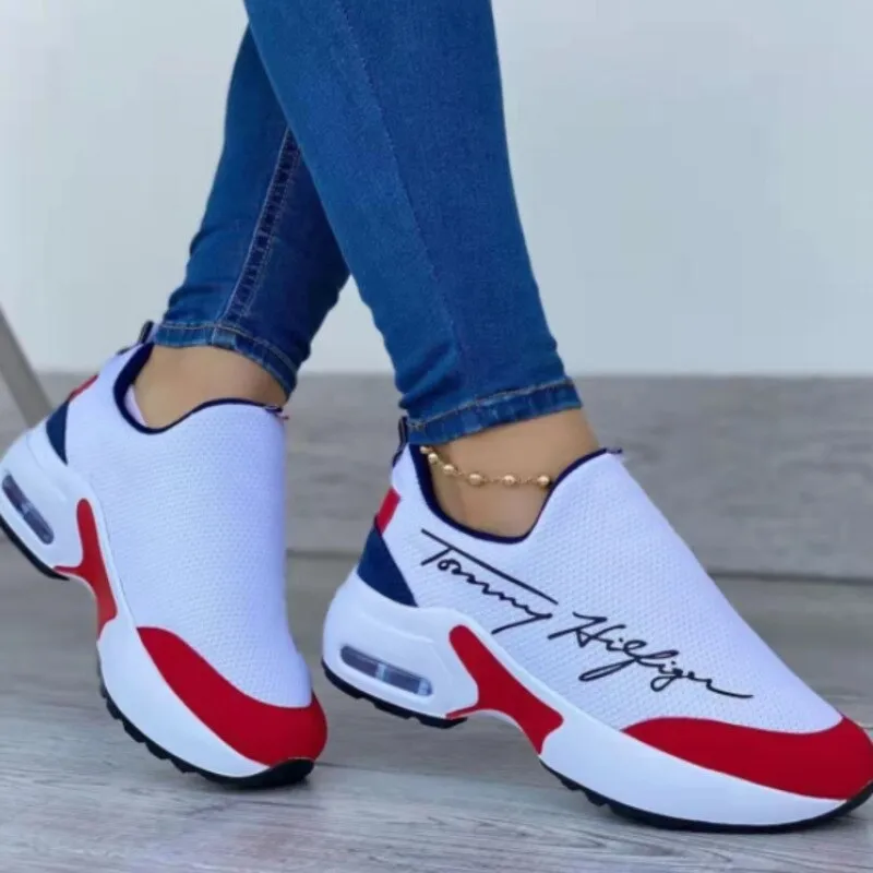 Casual Breathable Wedge Sneakers for Stylish Comfort - Perfect for Everyday Wear