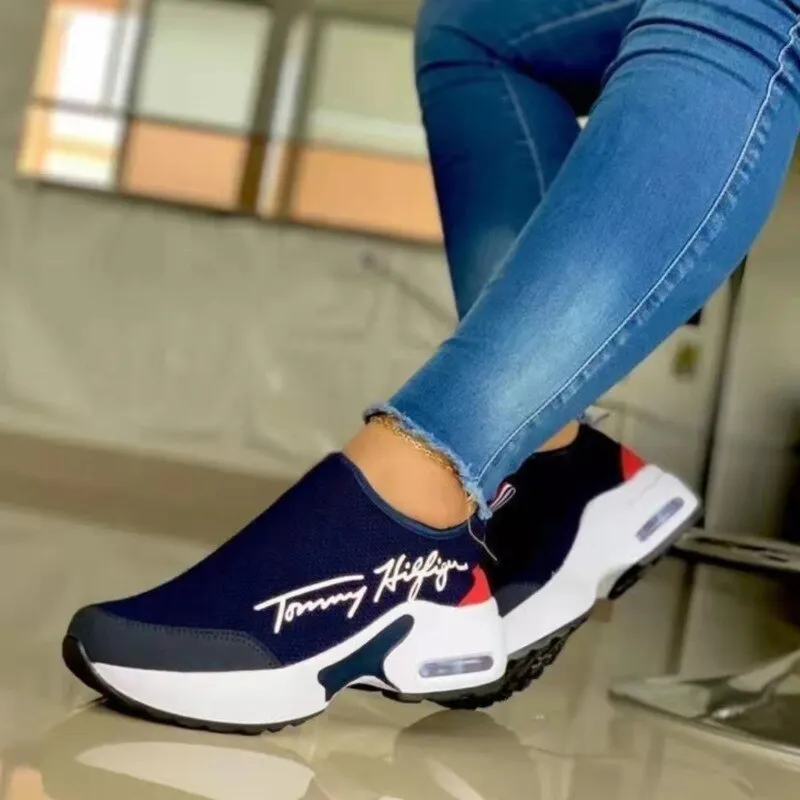 Casual Breathable Wedge Sneakers for Stylish Comfort - Perfect for Everyday Wear