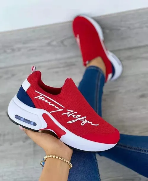 Casual Breathable Wedge Sneakers for Stylish Comfort - Perfect for Everyday Wear