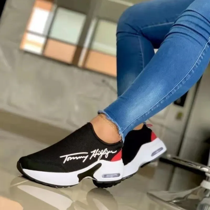 Casual Breathable Wedge Sneakers for Stylish Comfort - Perfect for Everyday Wear