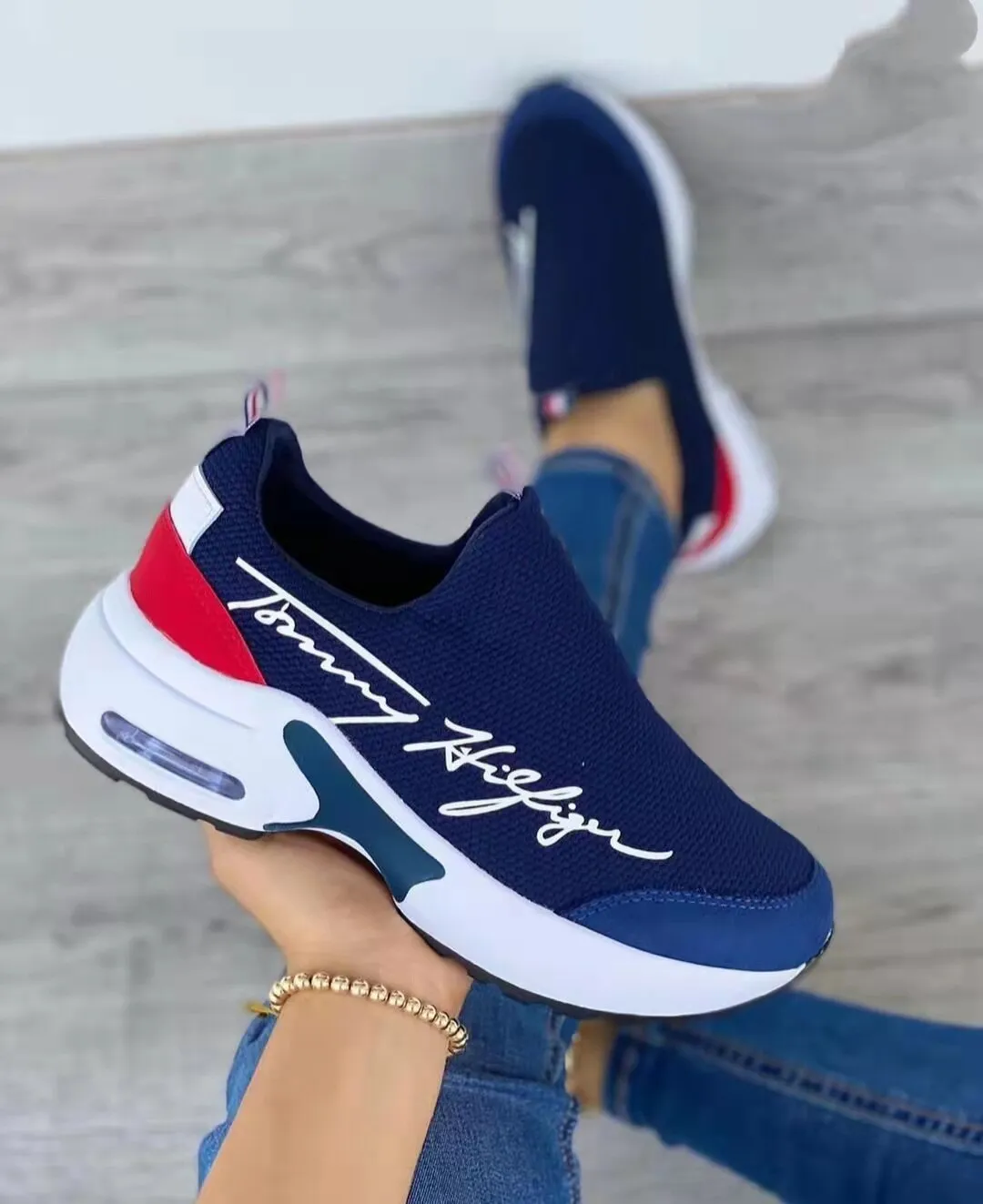 Casual Breathable Wedge Sneakers for Stylish Comfort - Perfect for Everyday Wear