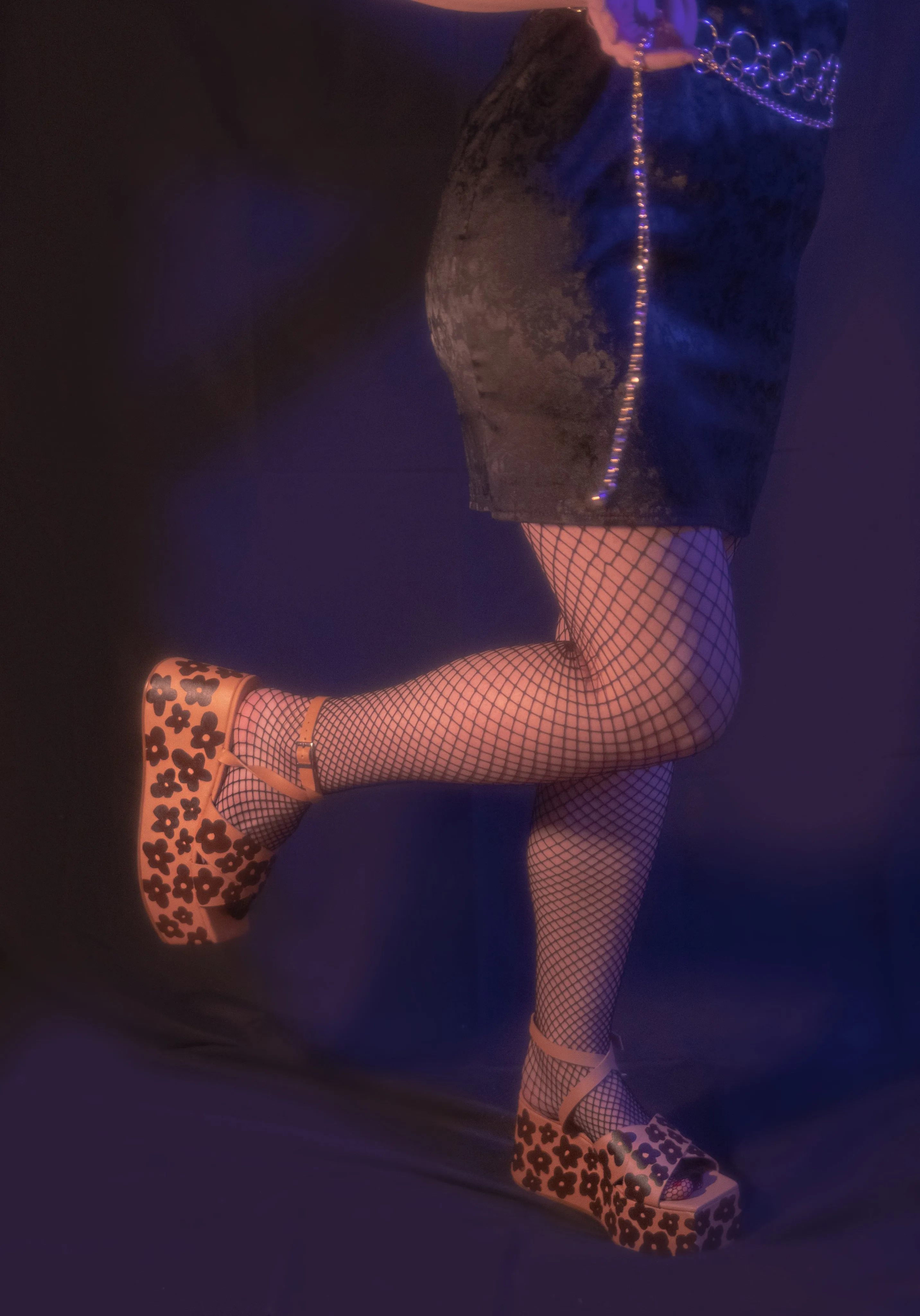“Cat got your tongue?” Platform sandals