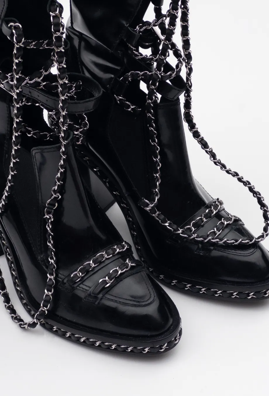 Chanel FW 2013 Chain Obsession Boots