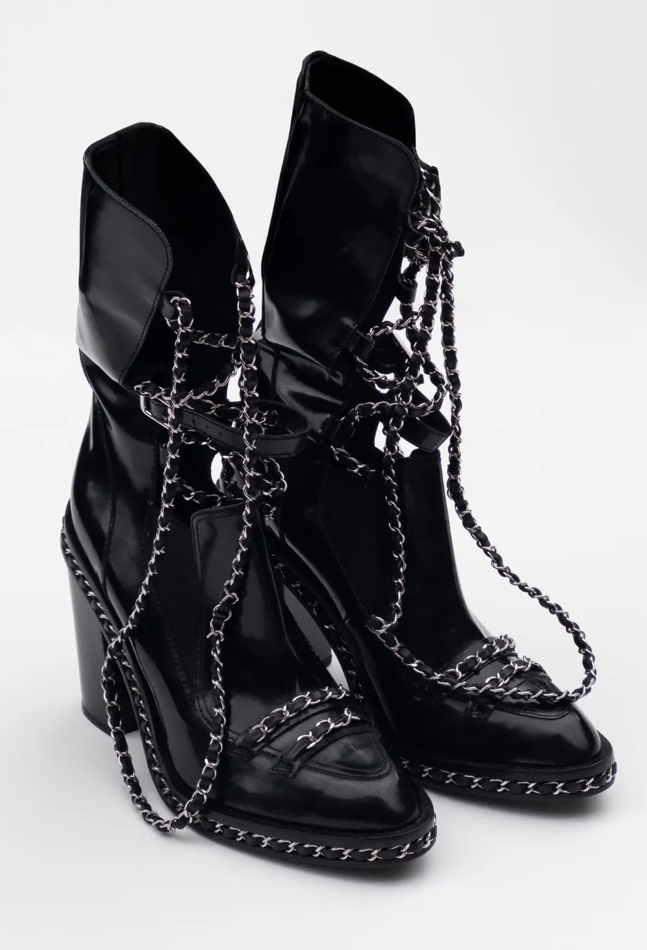 Chanel FW 2013 Chain Obsession Boots