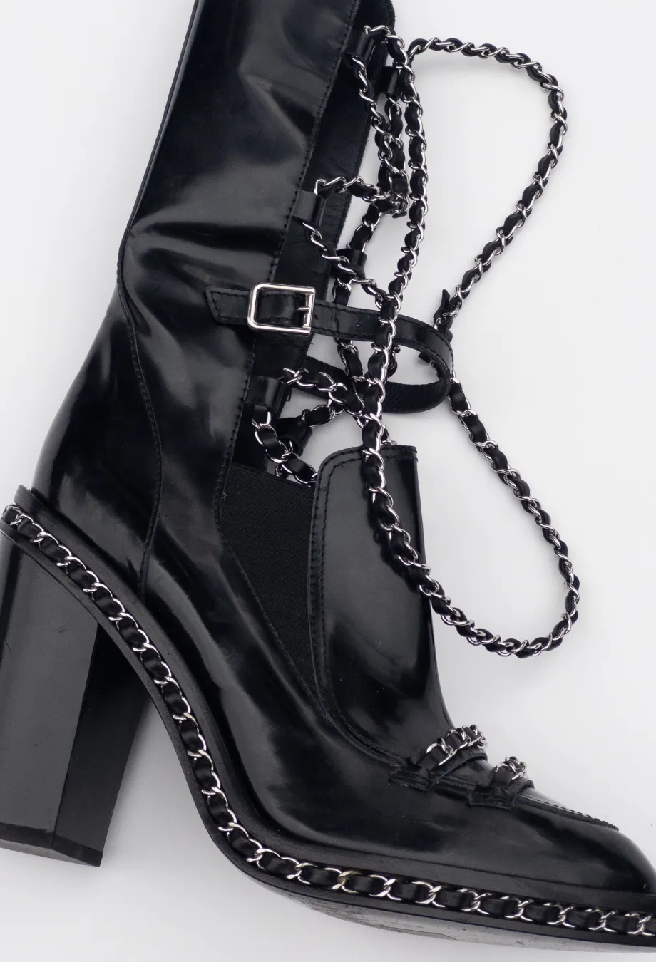 Chanel FW 2013 Chain Obsession Boots