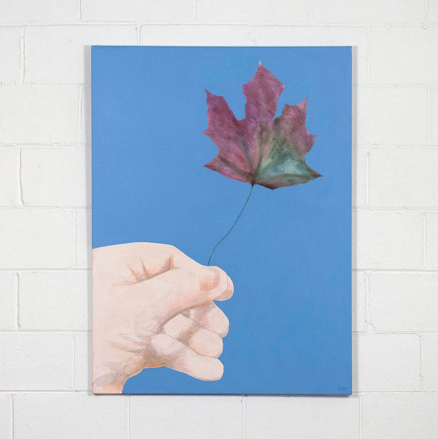 CHARLES PACHTER "BE LEAF ME" PAINTING, 2016