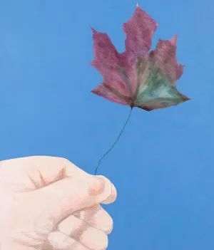 CHARLES PACHTER "BE LEAF ME" PAINTING, 2016