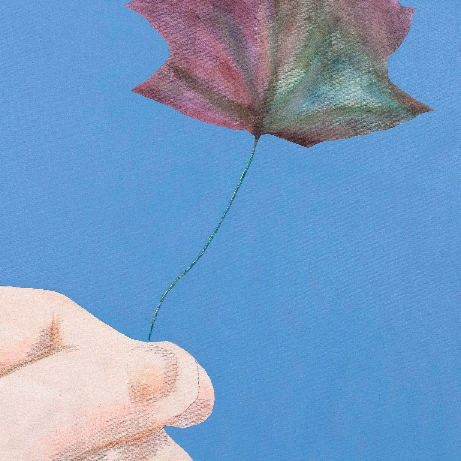 CHARLES PACHTER "BE LEAF ME" PAINTING, 2016