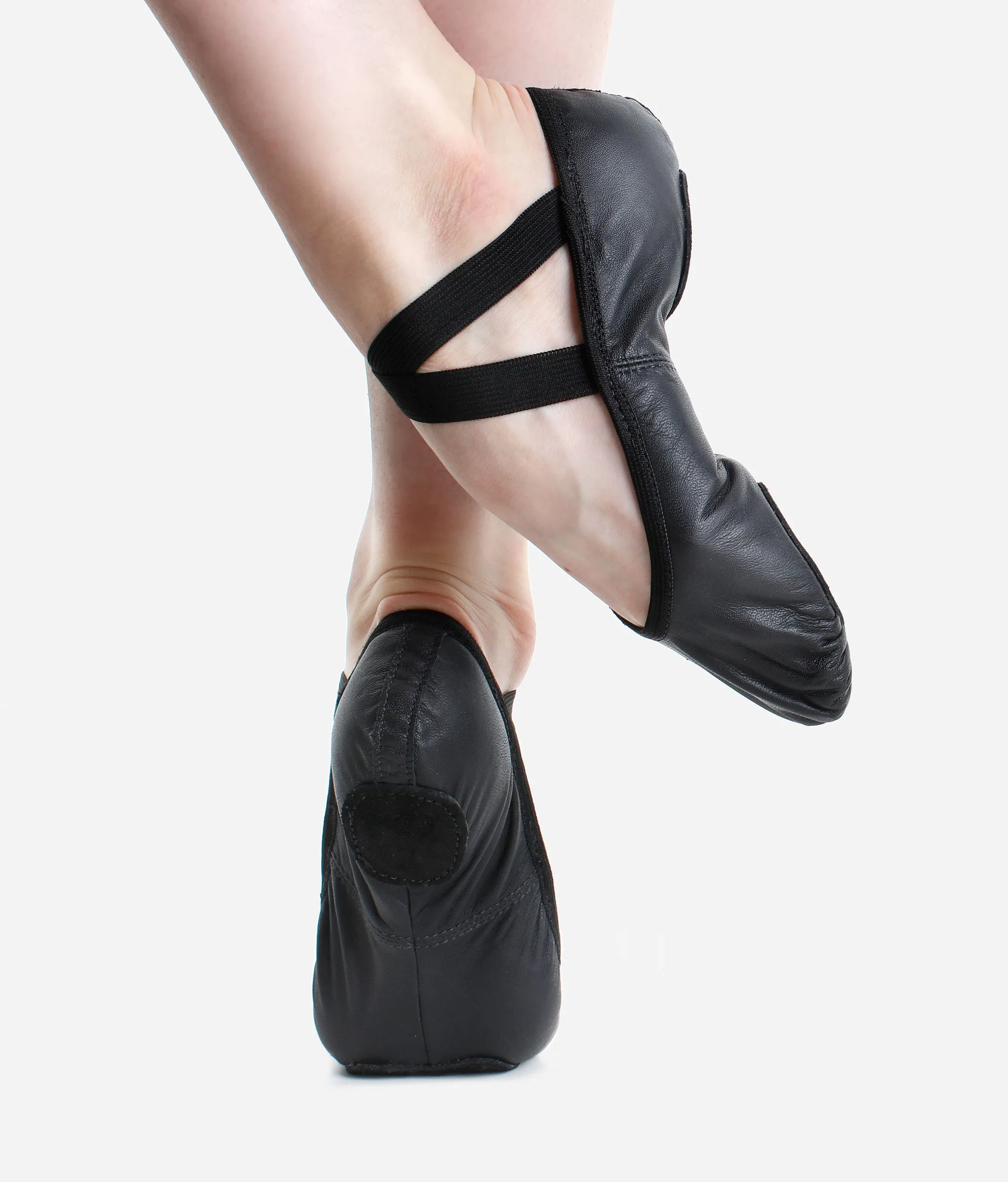 Children Split Sole Leather Ballet Shoes - SD60