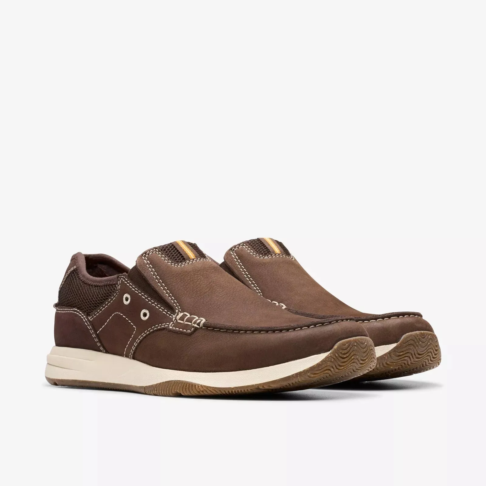 Clarks Men's Sailview Step Dark Brown Combi 26182005