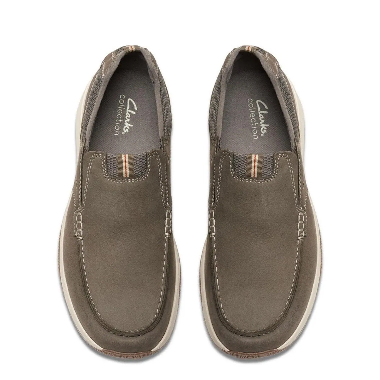 Clarks Men's Sailview Step Taupe Nubuck 26176977