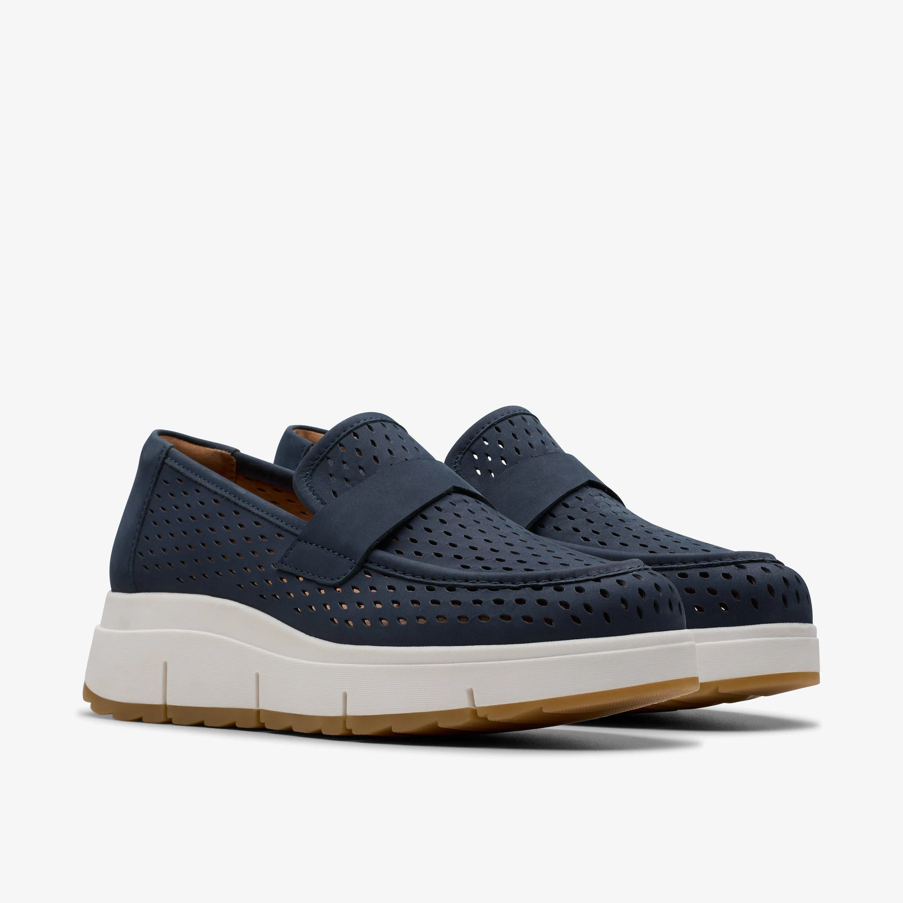 Clarks Women's Loriini Edge Navy Nubuck 26181448