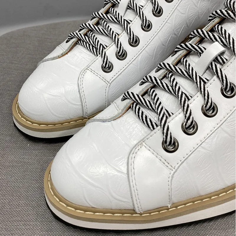 Classic Casual Men Sporty Shoes Genuine Leather Flat Shoes