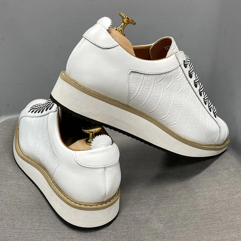 Classic Casual Men Sporty Shoes Genuine Leather Flat Shoes