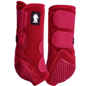 Classic Equine Flexion by Legacy Hind Protective Boots- Crimson