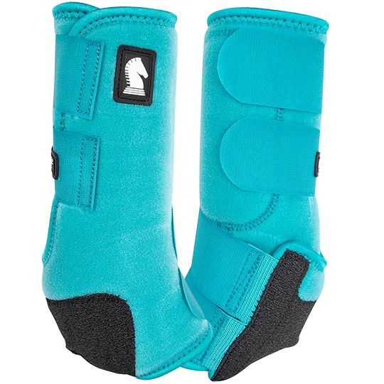 Classic Equine Legacy2 Hind Protective Boots- Aqua