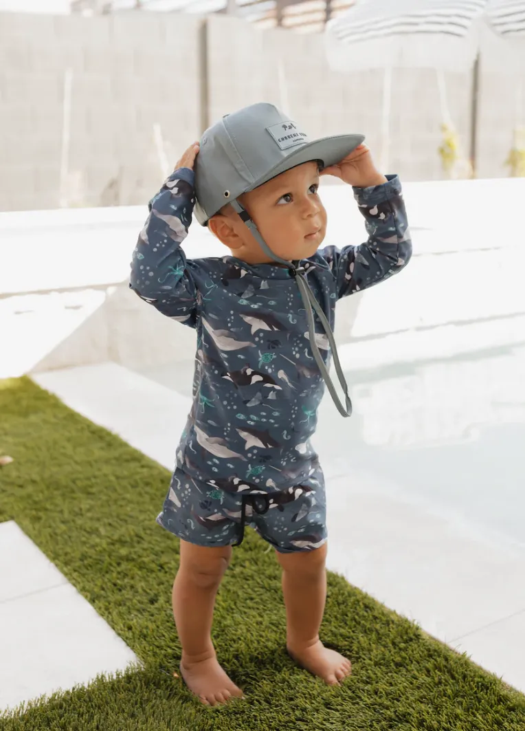 Classic Waterproof Snapbacks - Blue Grey