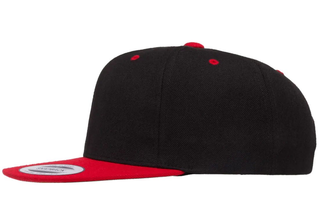 Classics Blank Snapback Cap Black/Red