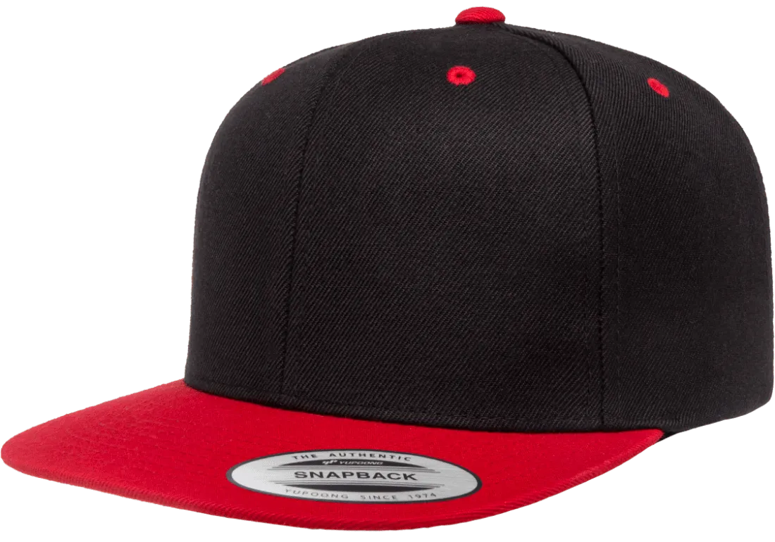 Classics Blank Snapback Cap Black/Red