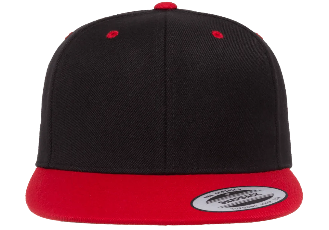 Classics Blank Snapback Cap Black/Red
