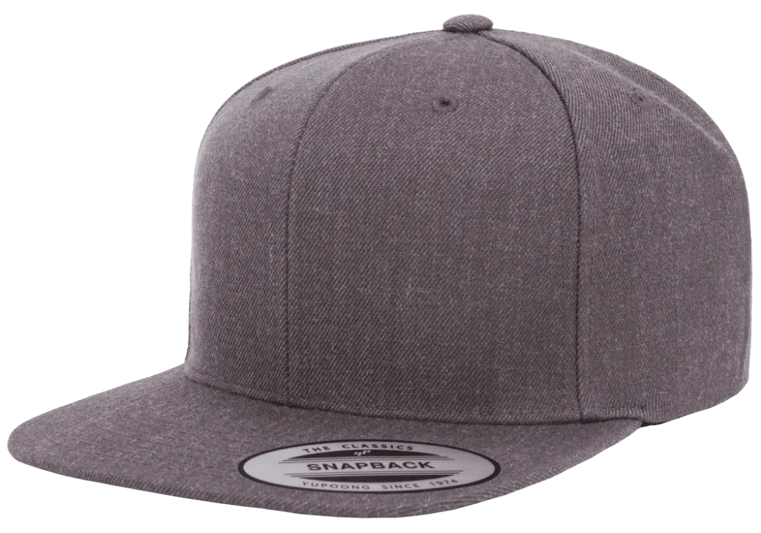 Classics Blank Snapback Cap Dark Heather