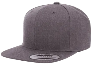 Classics Blank Snapback Cap Dark Heather