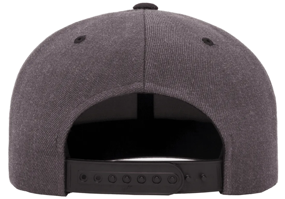Classics Blank Snapback Cap Dark Heather/Black