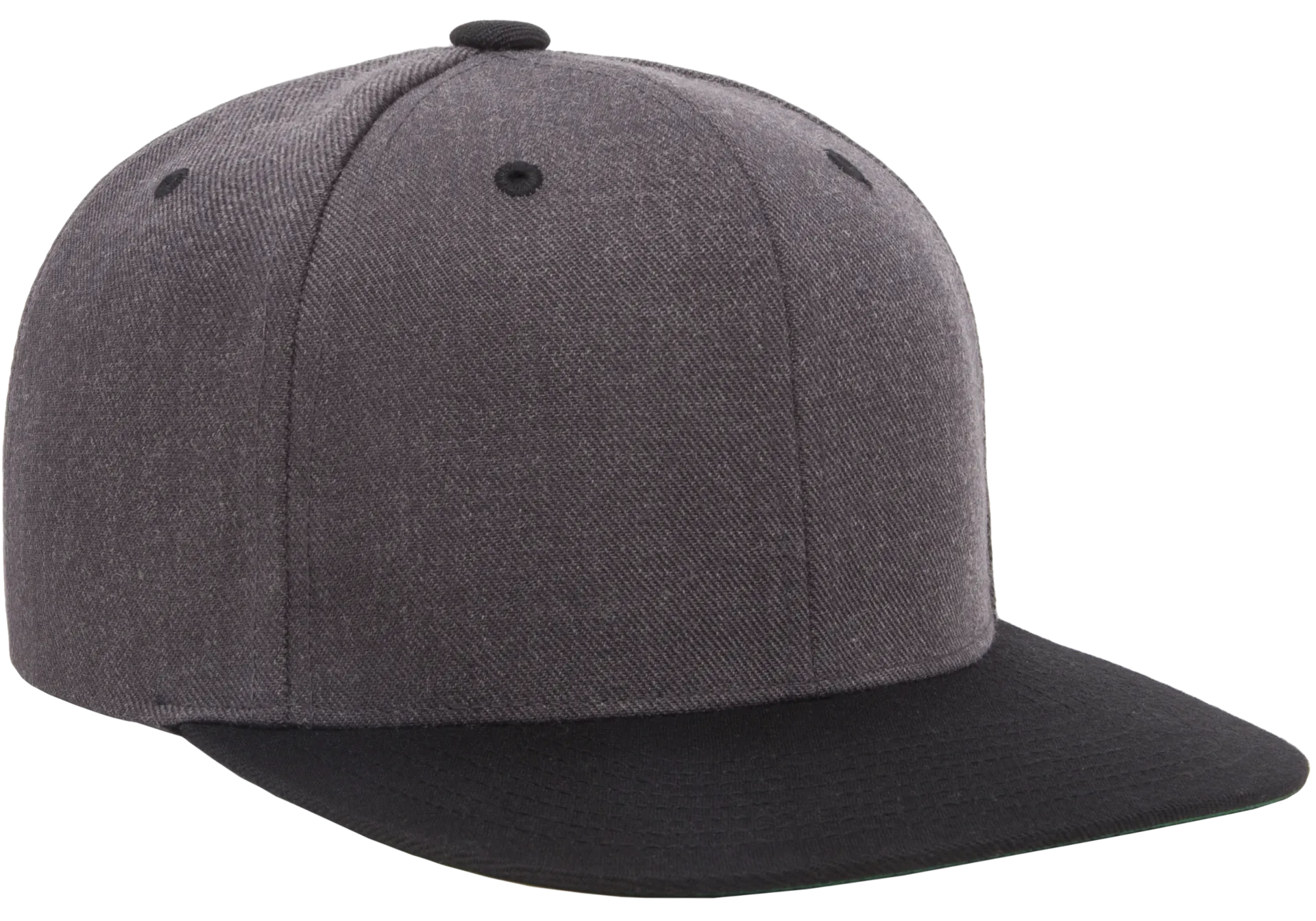 Classics Blank Snapback Cap Dark Heather/Black