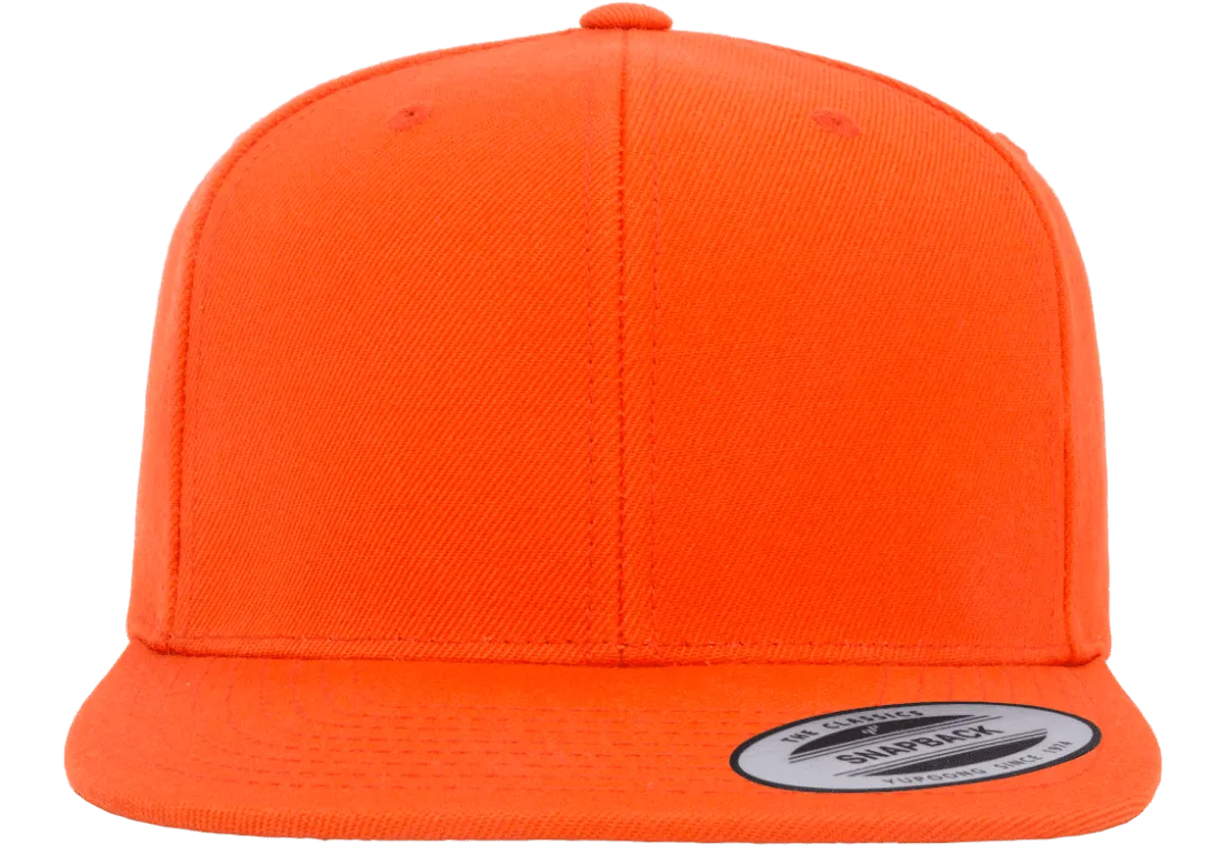 Classics Blank Snapback Cap Orange