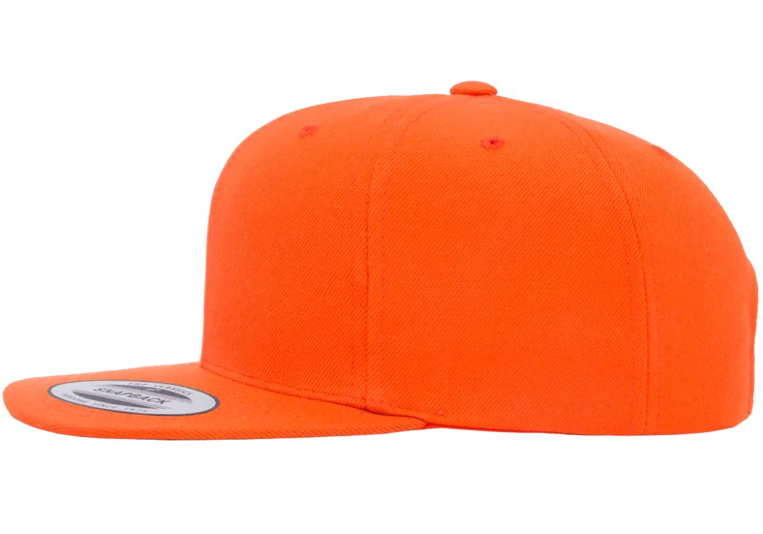 Classics Blank Snapback Cap Orange