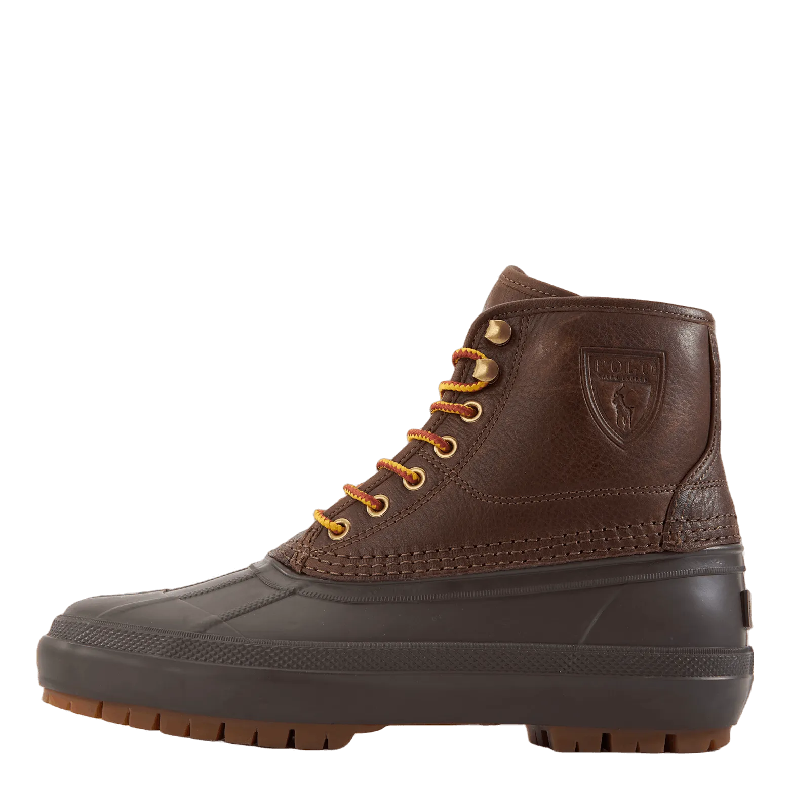 Claus Tumbled Leather Boot Chocolate Brown /Dk Brown