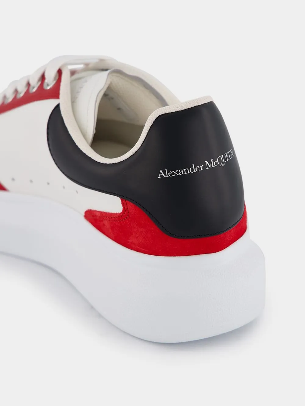 Colour-Block Panelled Leather Sneakers