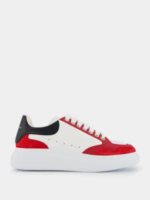 Colour-Block Panelled Leather Sneakers