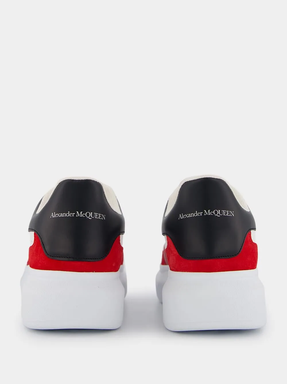 Colour-Block Panelled Leather Sneakers